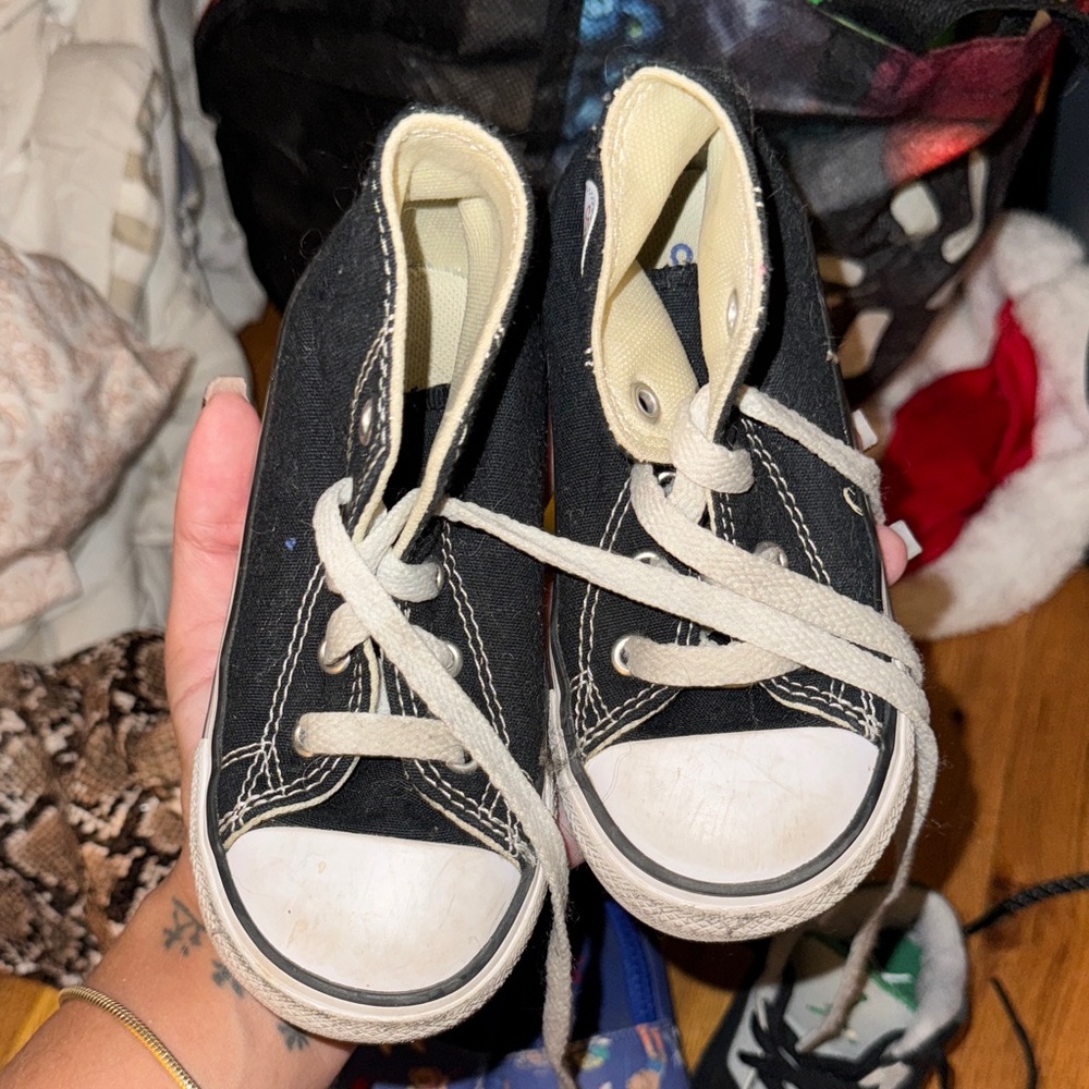 Stylish Black and White Kids Sneakers